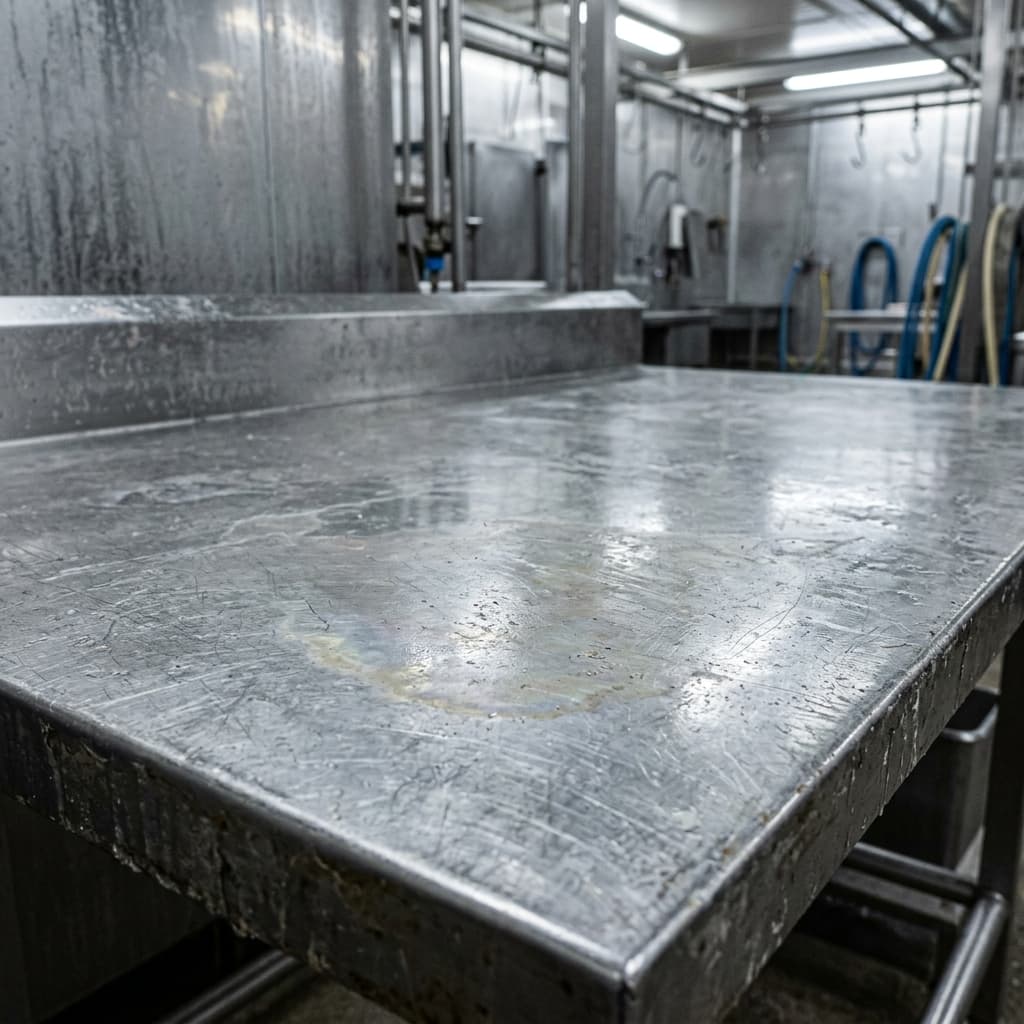 Pourquoi certaines surfaces inox restent contaminées malgré le nettoyage